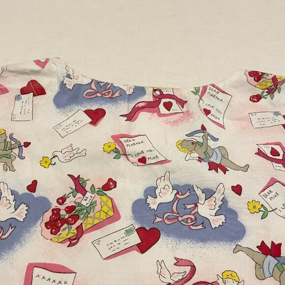 Scrubs Station Valentines Day Womens Size 2XL Scrub Shirt Top - Picture 12 of 16